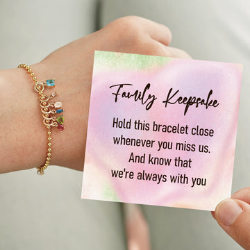 Family Keepsake Birthstone Bracelet