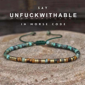 'Unfuckwithable' Morse code Bracelet