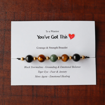 You've Got This Courage and Strength Crystal Bracelet
