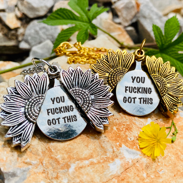 Inspirational Sunflower Necklace-You Fucking Got This 💪-9.99$ CLEARANCE SALE