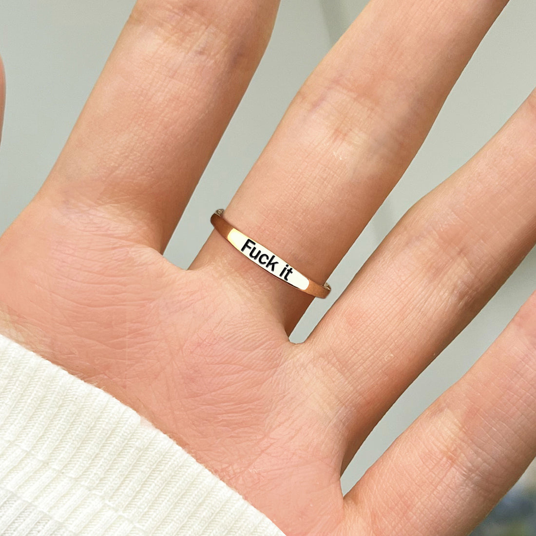 Empowerment Fuck it Fidget Ring
