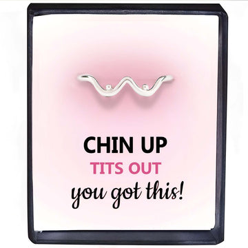 Empowerment Chin Up Tits Out Silver Boobie Ring