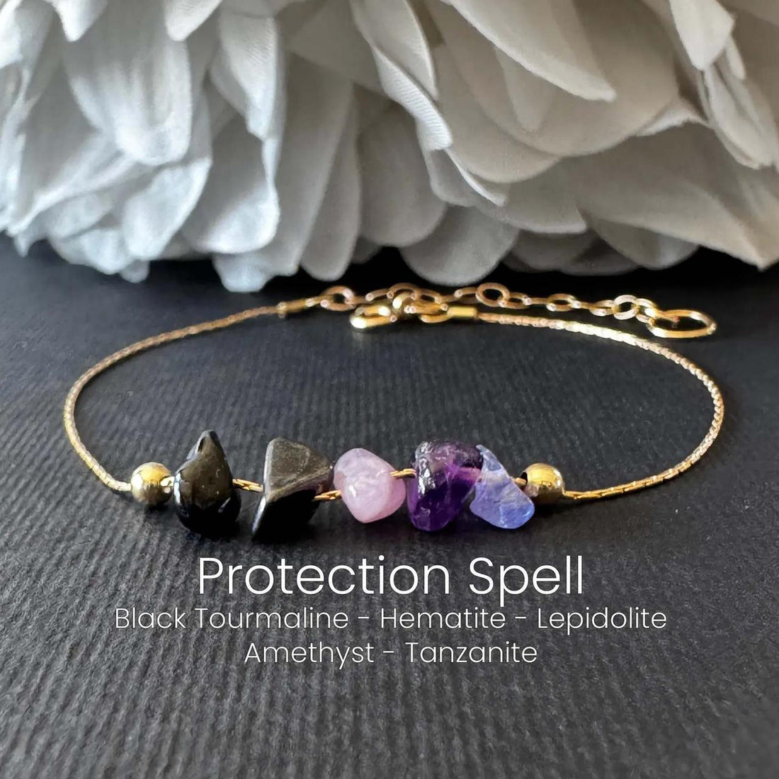Protection  Raw Crystal Bracelet/Anklet