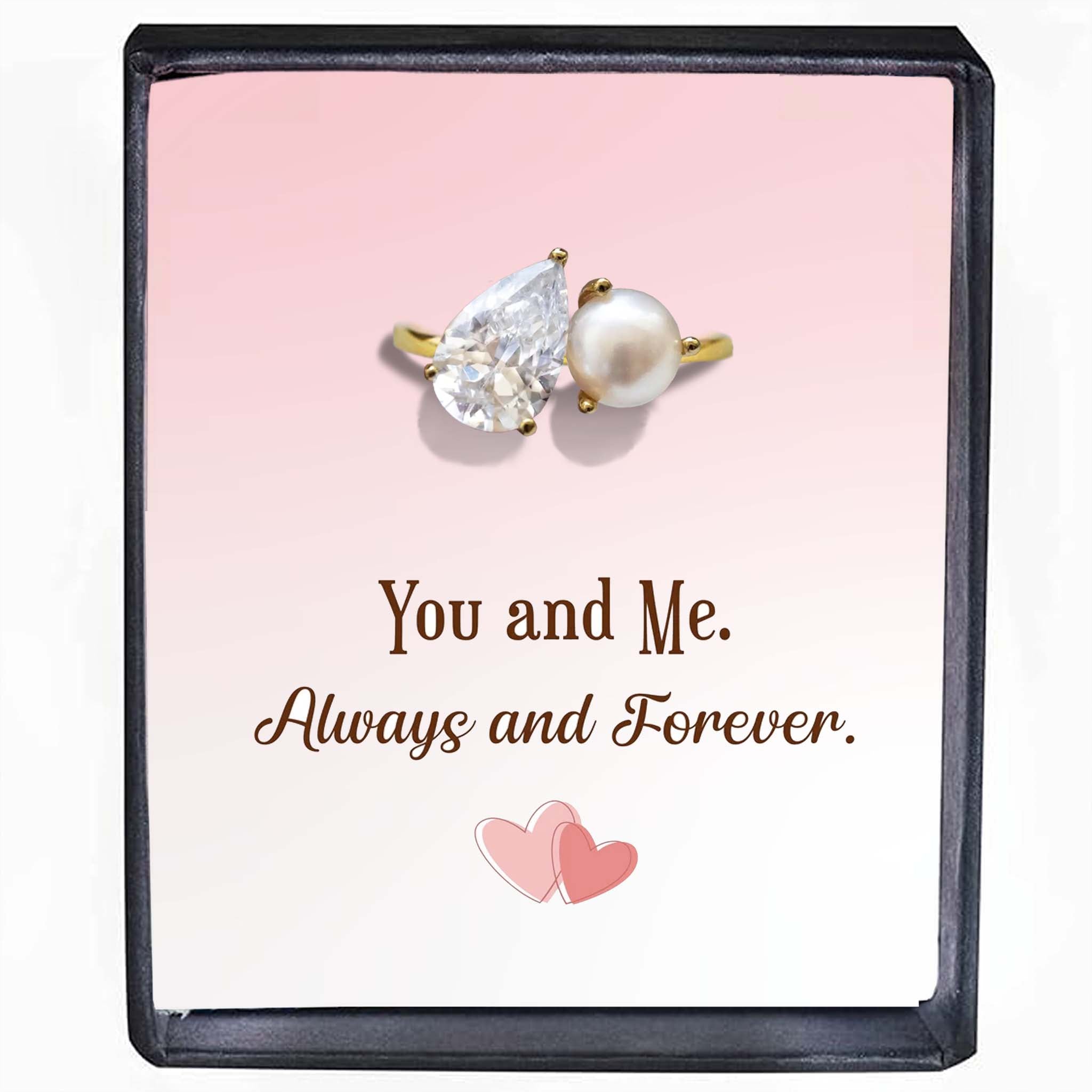 Toi et Moi - Pearl And Gemstone Ring