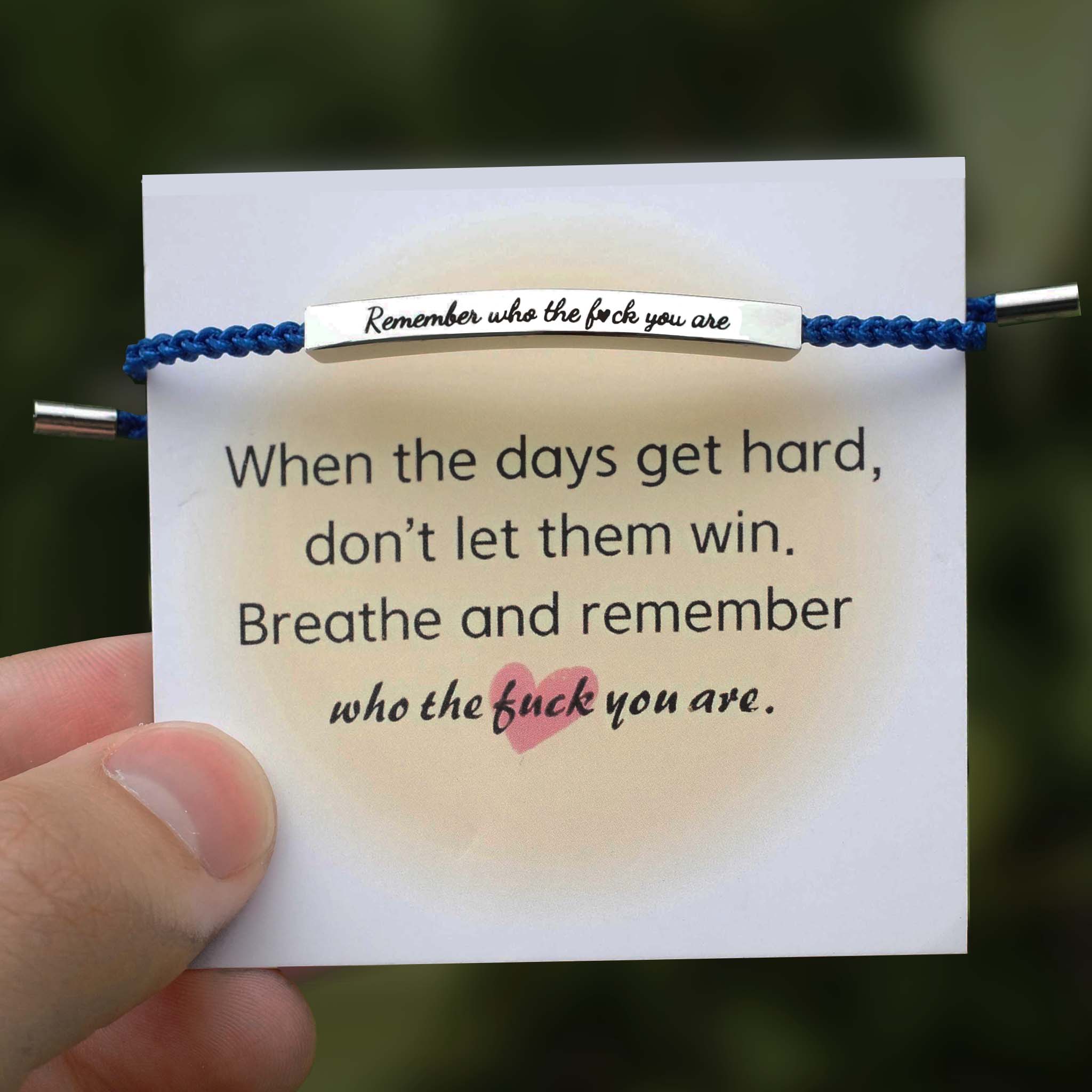 Remember Who The Fuck You're Tube Bracelet