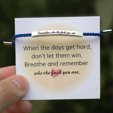 Remember Who The Fuck You're Tube Bracelet