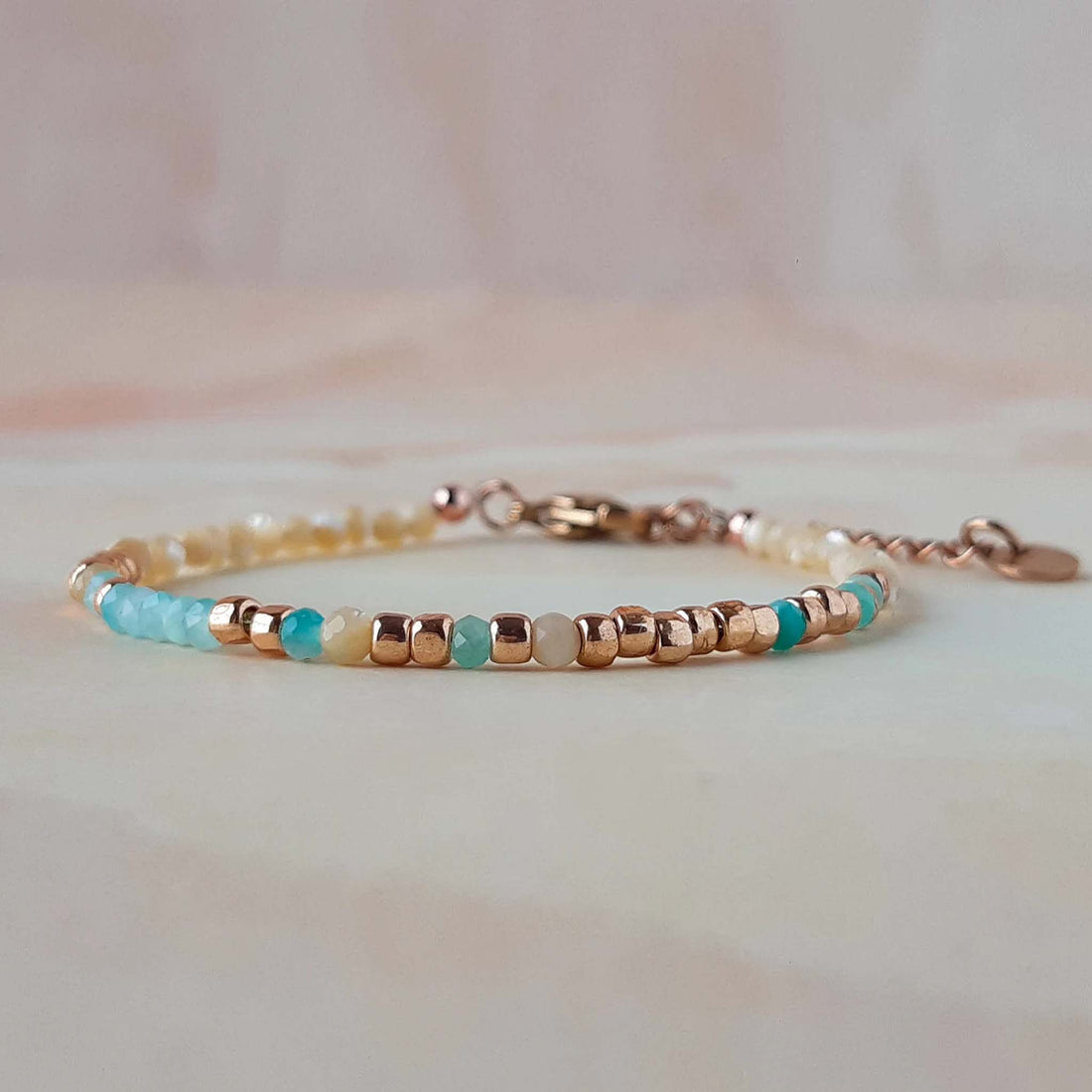 Gemstone 'Strong as Fuck' Morse Code Bracelet