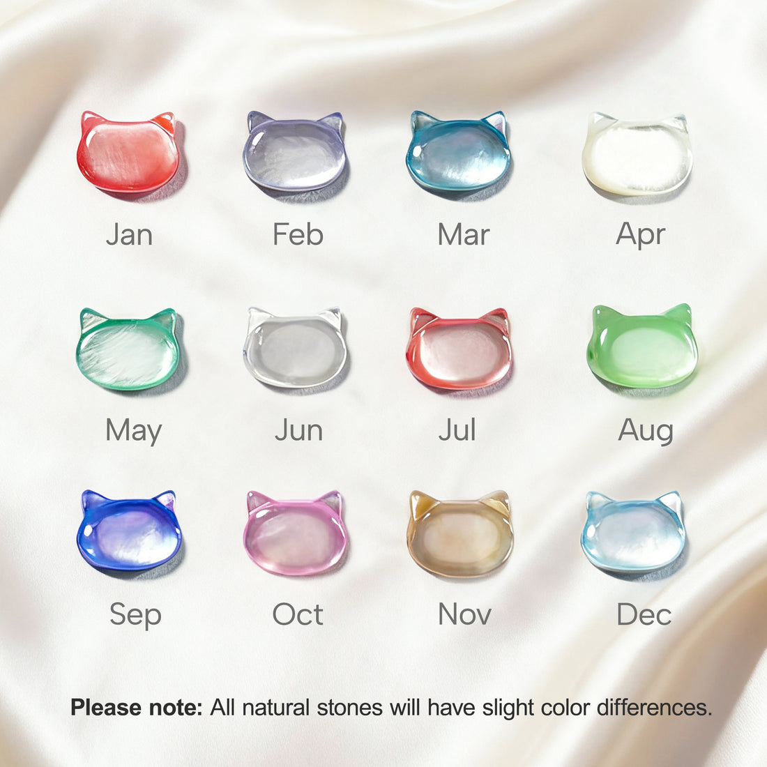 Cat Mother Birthstone Bracelet