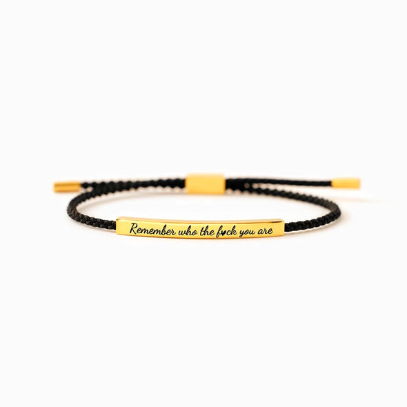 Remember Who The Fuck You're Tube Bracelet