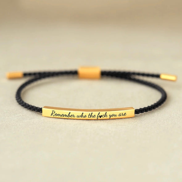 Remember Who The Fuck You're Tube Bracelet