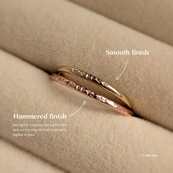 Handcraft 'Strong as Fuck'Secret Message Adjustable Ring