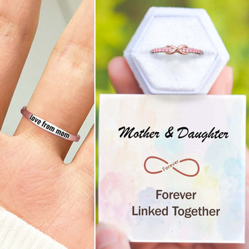 Love From Mom Infinity Band Ring