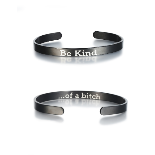 Be Kind Cuff Mantra Cuff Bracelet