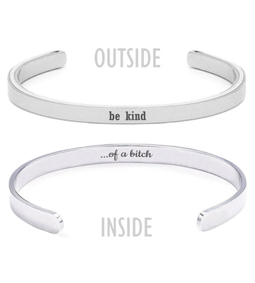 Be Kind Cuff Mantra Cuff Bracelet