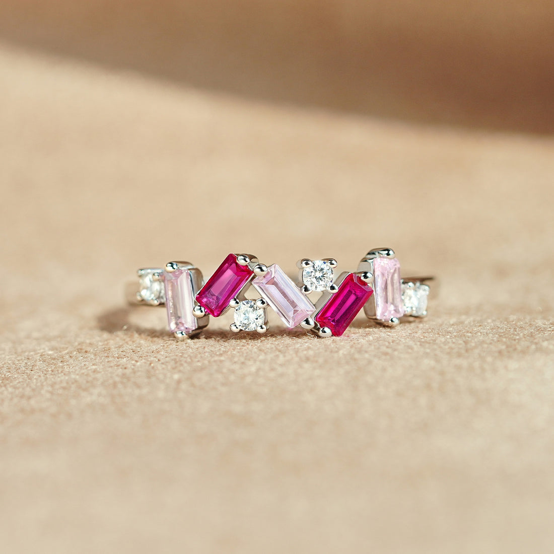 Self Love Broken Pieces Pink Band Ring