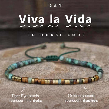 'Viva la Vida' Morse code Bracelet