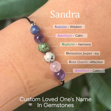 Custom Name Gem Bracelet