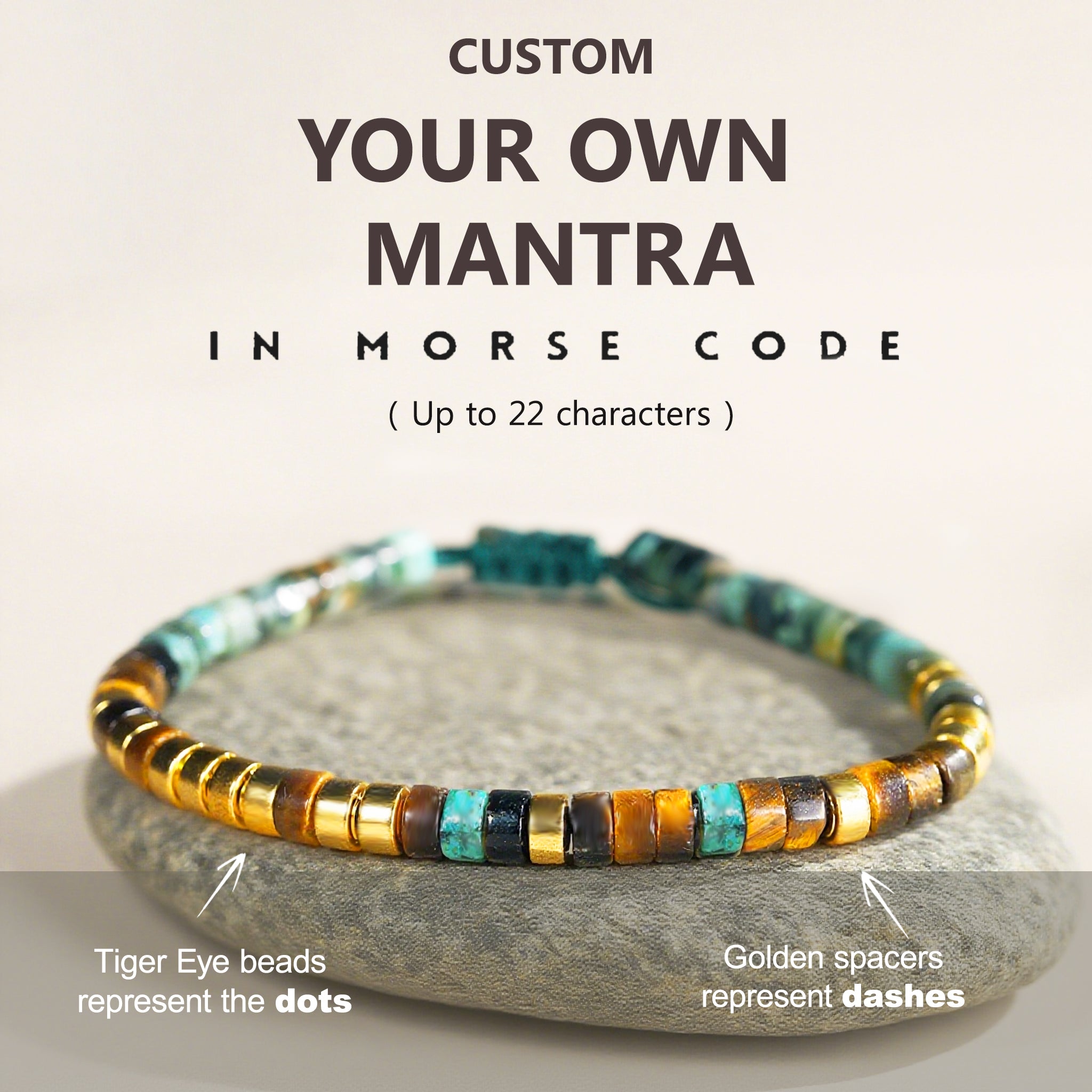 Custom Morse Code Bracelet