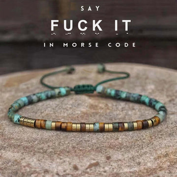 'Fuck It' Morse code Bracelet