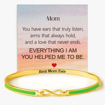 Best Mom Ever Infinity Enamel Bracelet