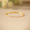 Pink And White Tennis Bracelet