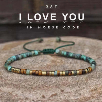 'I Love You' Morse code Bracelet