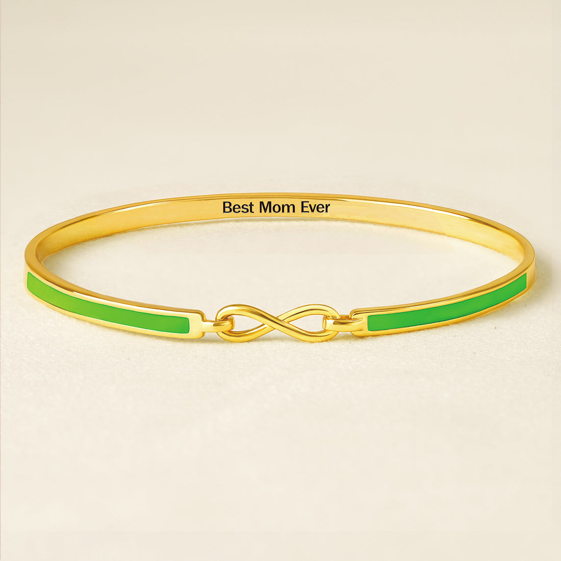 Best Mom Ever Infinity Enamel Bracelet