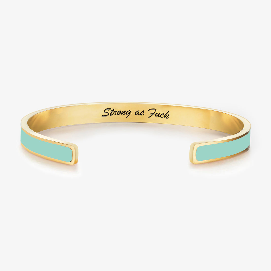 Strong As Fuck Self-Love Mantra Color Bangle Bracelet