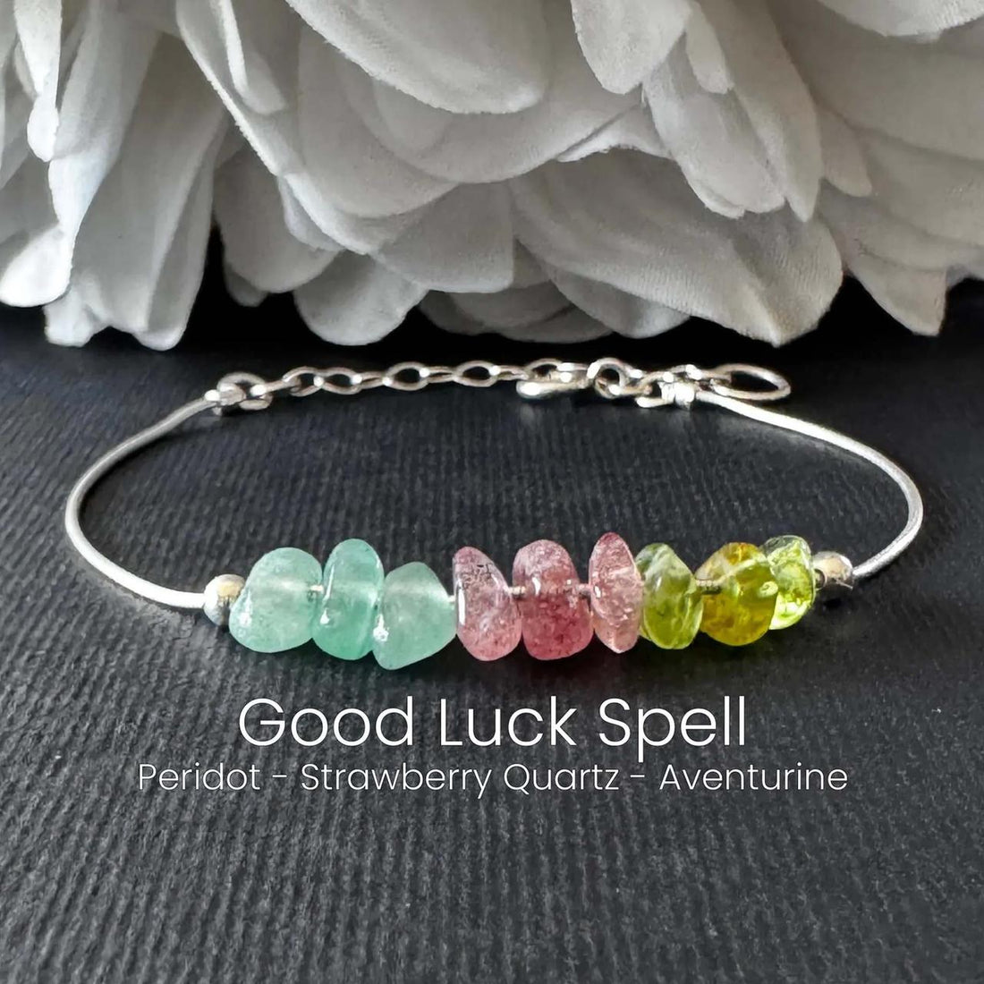Good Luck Spell Raw Crystal Bracelet/ Anklet