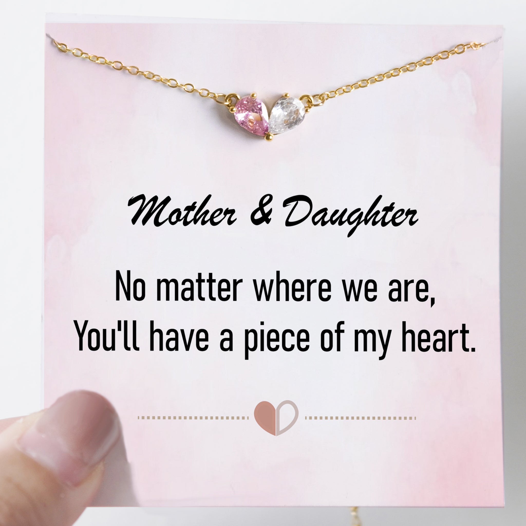 Custom Heart Birthstone Bracelet