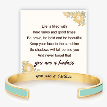 You Are A Badass Multiple Color Cuff Bracelet