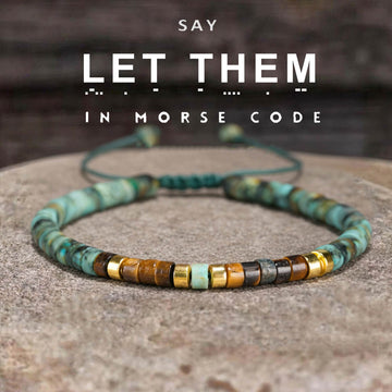 'Let Them' Morse code Motivational Bracelet