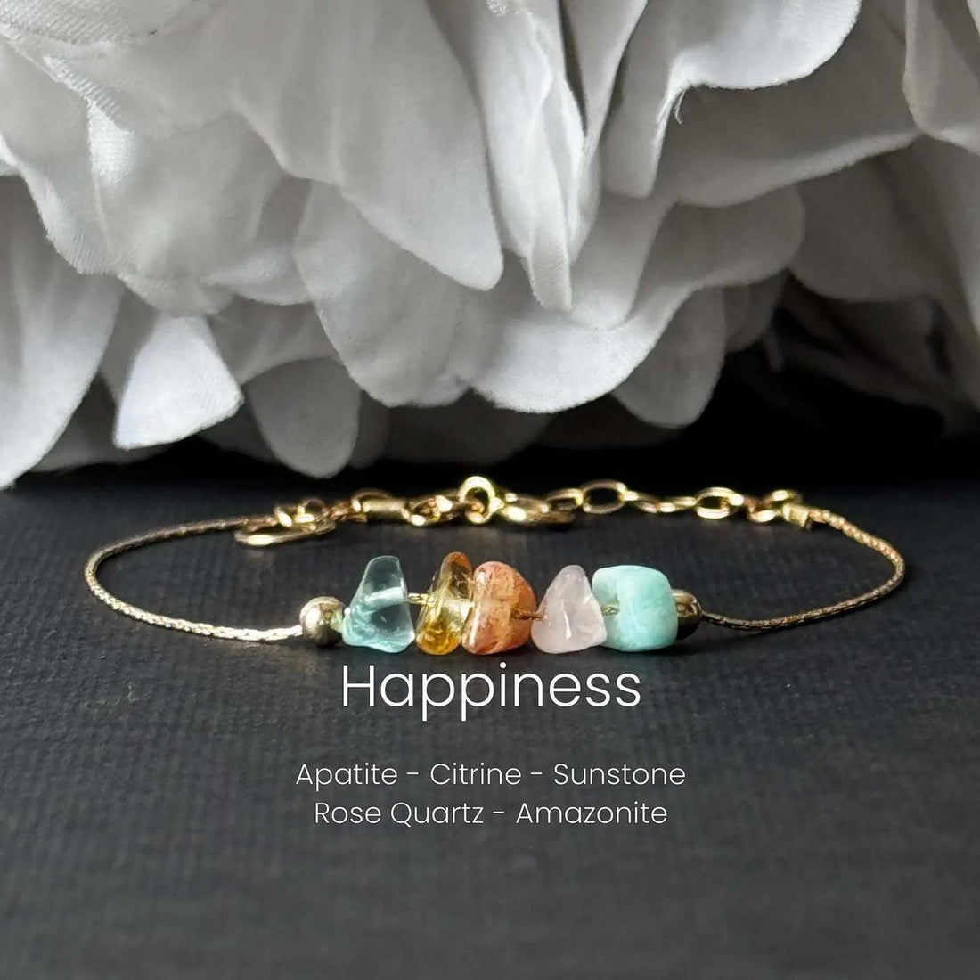 Happiness Raw Crystal Bracelet/ Anklet