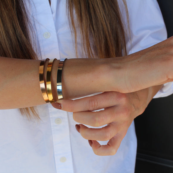 Love & Gratitude Stainless Cuff Arrow Bangle ❤️