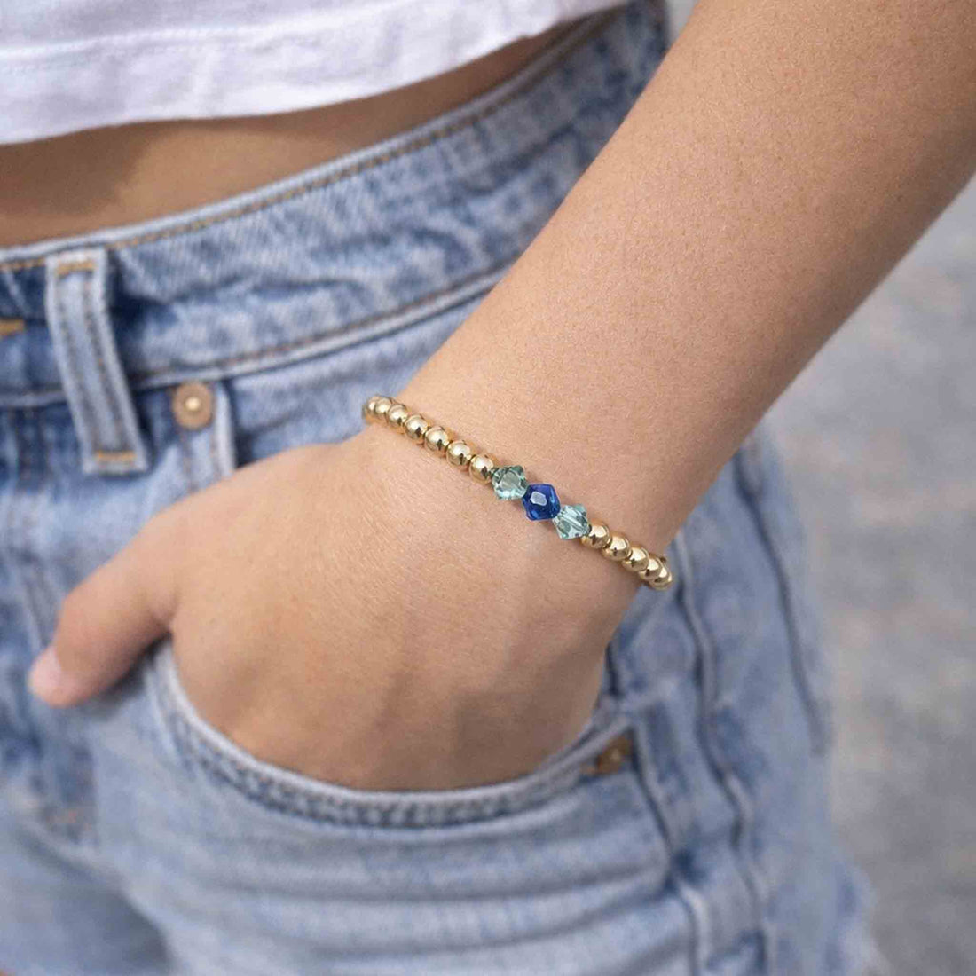 Girl Gang Birthstone Beaded Bracelet