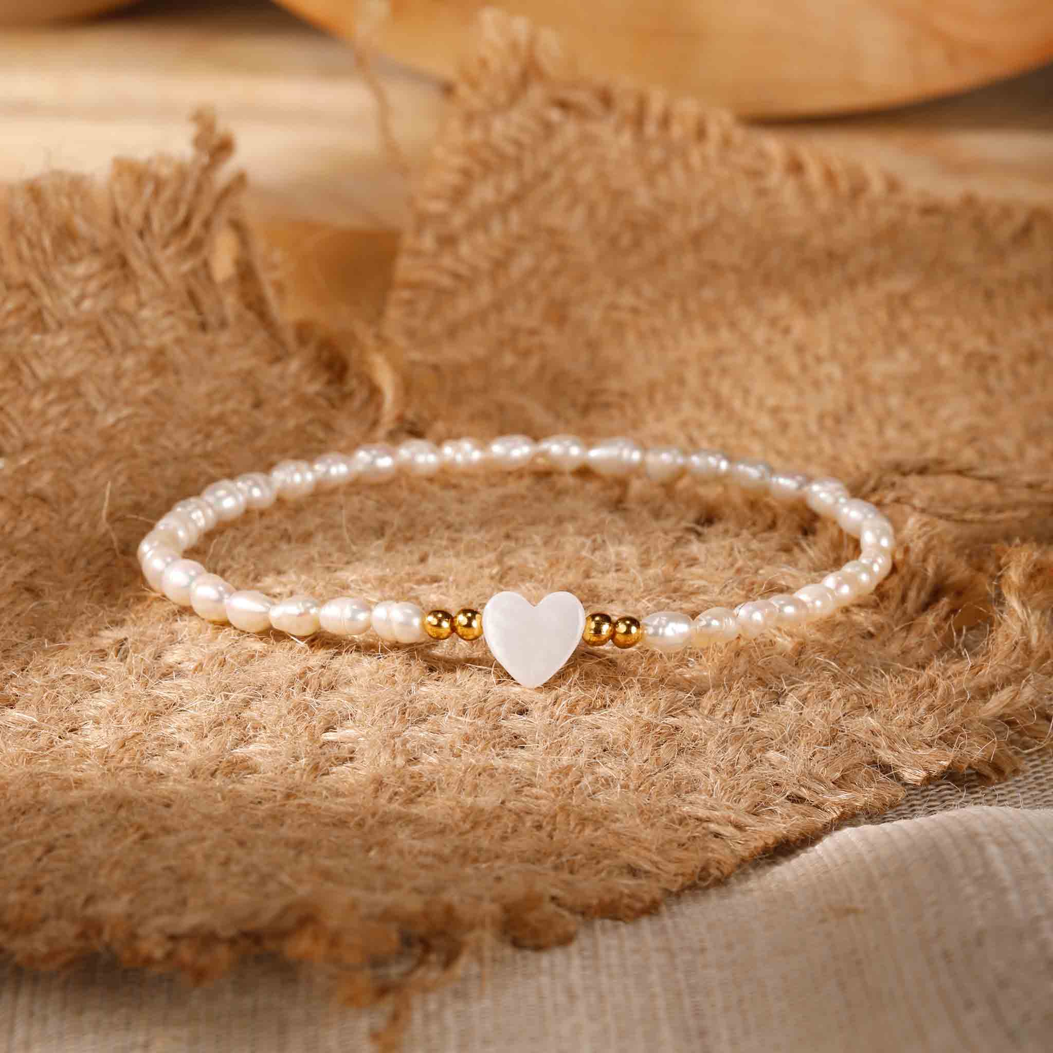 Pearl Love Heart Bracelet