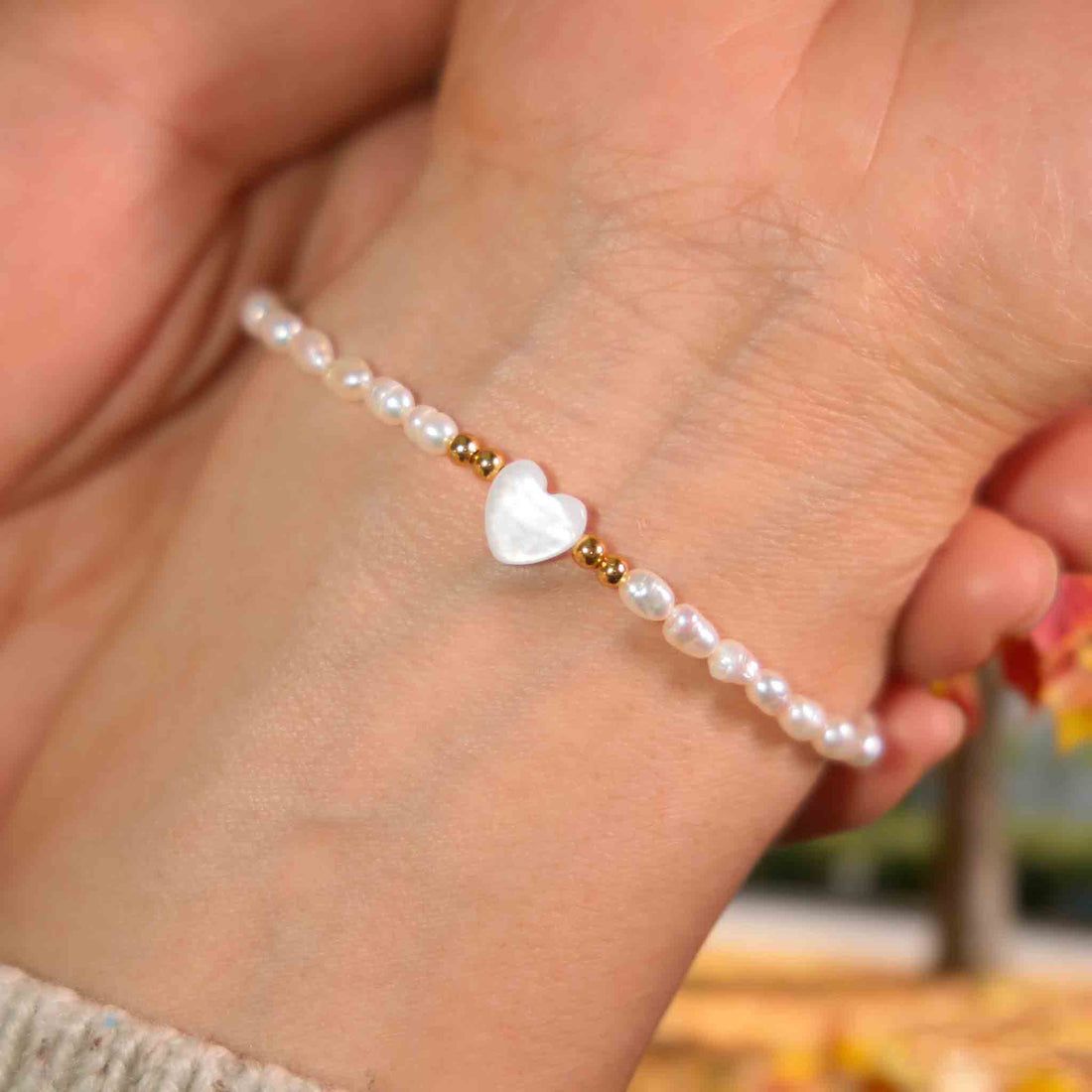 Pearl Love Heart Bracelet
