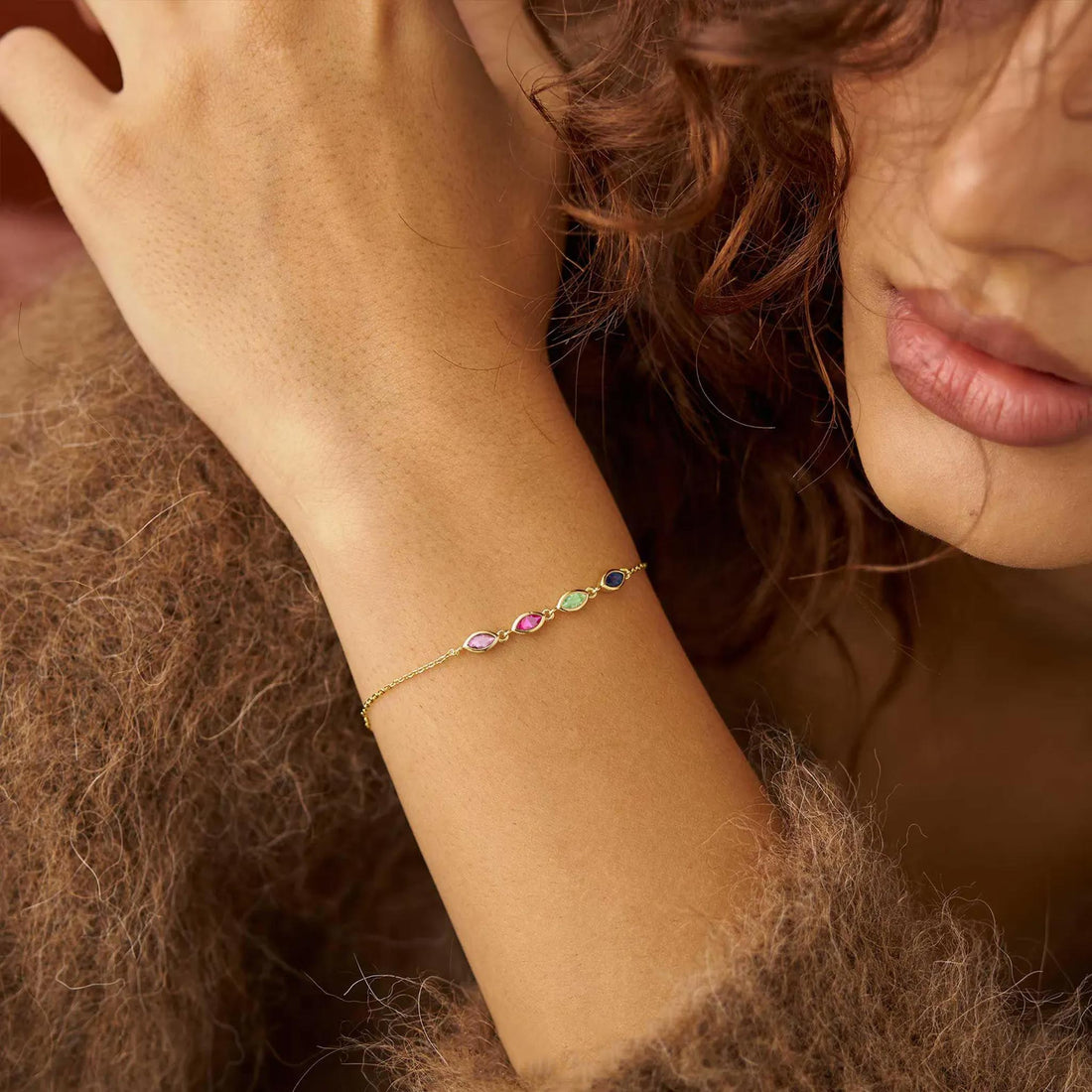 Personalized Family Birthstone Bracelet