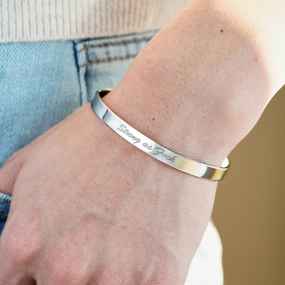 Strong As Fuck Mantra Bracelet