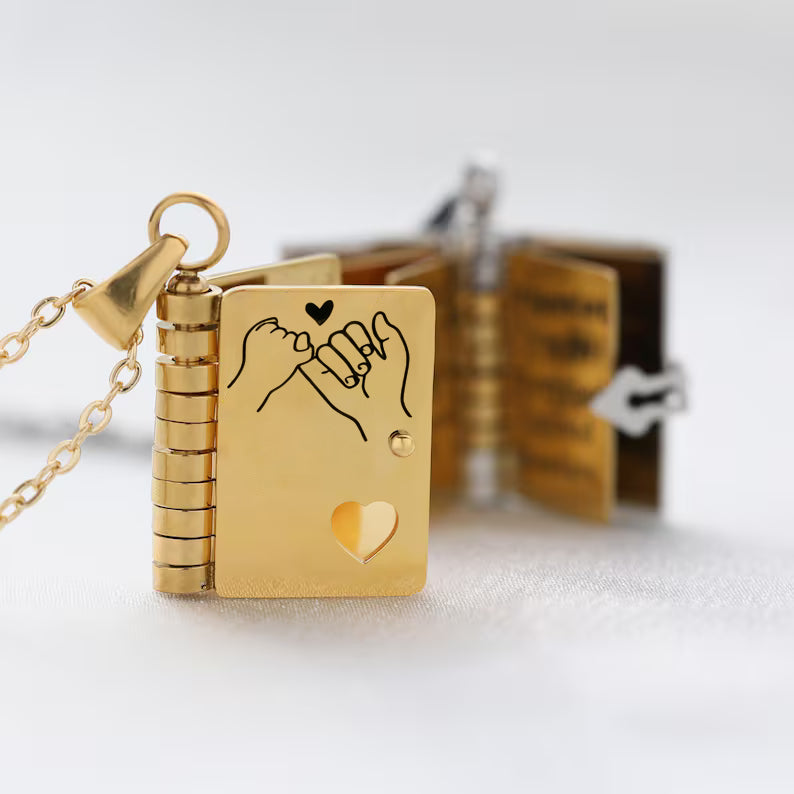 To My Daughter Story Book Necklace