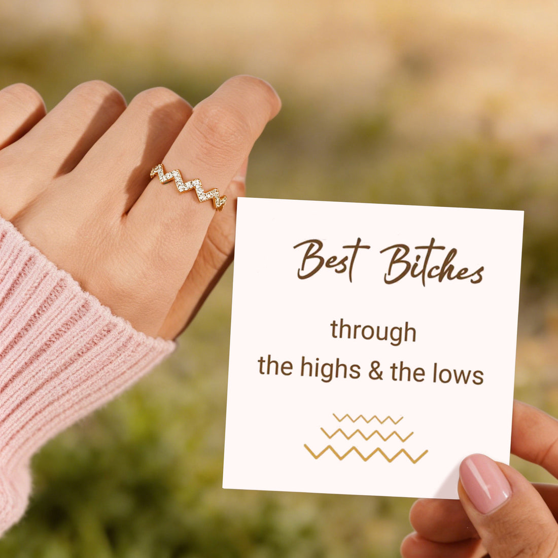 Best Bitches Highs And Lows Ring