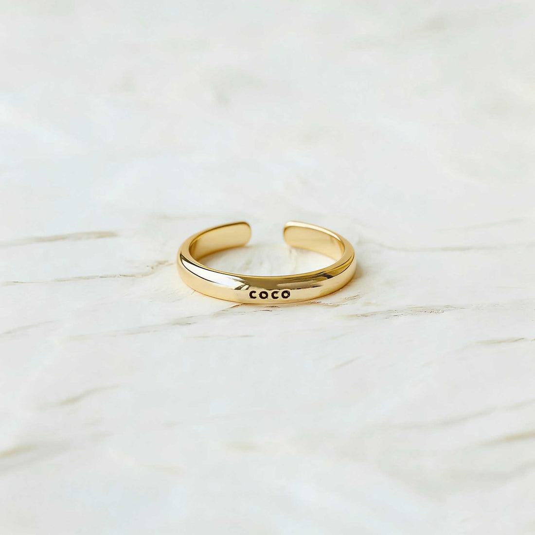 Custom Name Engraved Ring