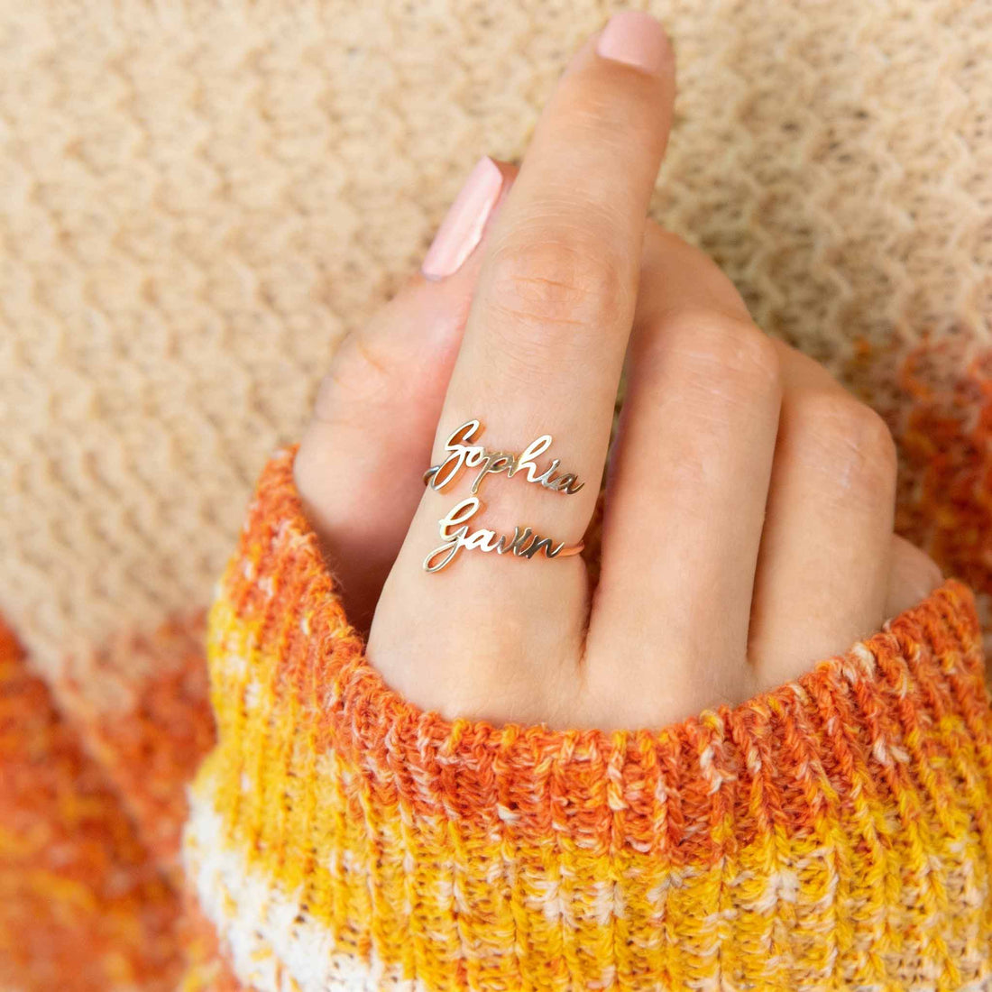 Personalised Name-Engraved Ring