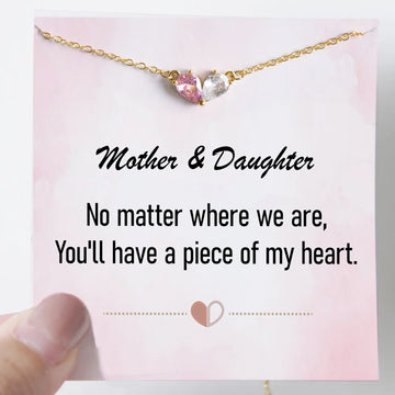 Custom Heart Birthstone Necklace