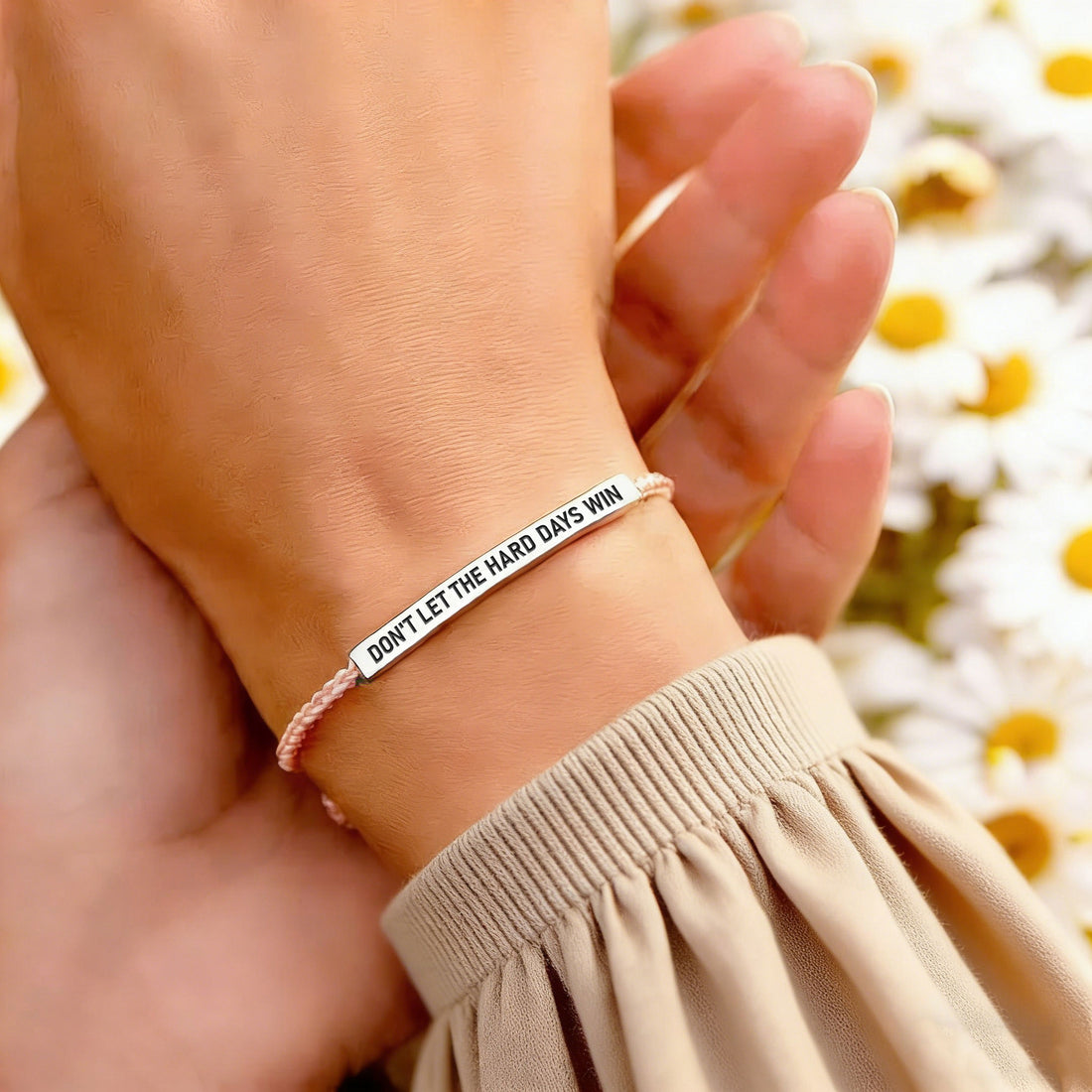 Do Not Let the Hard Days Win Tube Bracelet