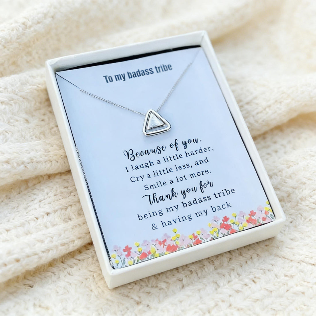 Thank you for being my badass tribe - S925 necklace ❤️