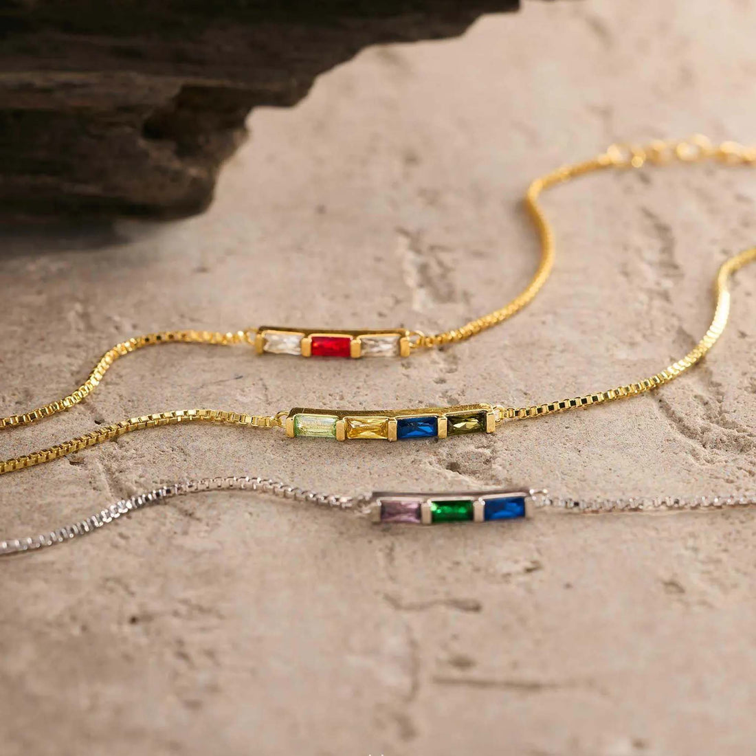 Custom Birthstone Mama’s Line of Love Bracelet