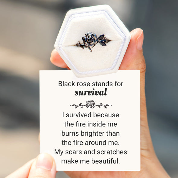 Self-Love Black Rose Ring