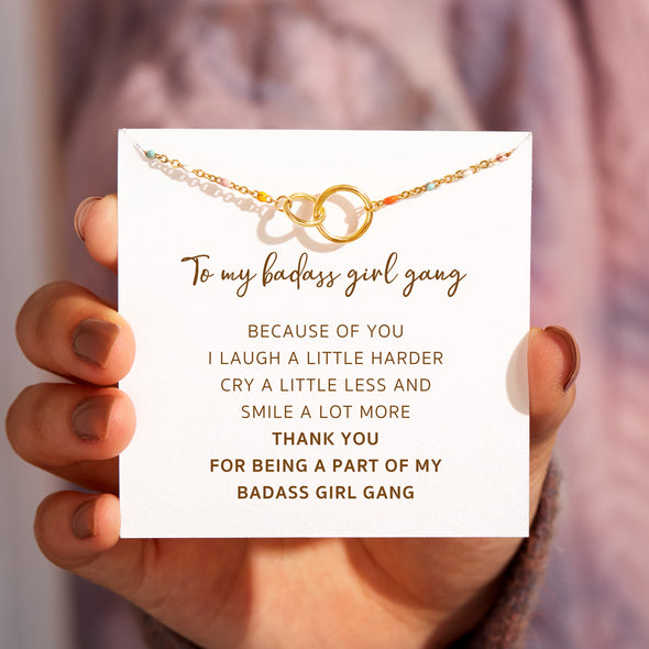 To my badass girl gang friendship bracelet, perfect XMas gift for friends