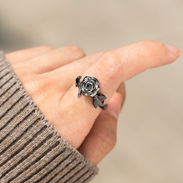 Self-Love Black Rose Ring